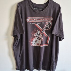 Harley-Davidson Men's Dark Gray Motorcycle Tee